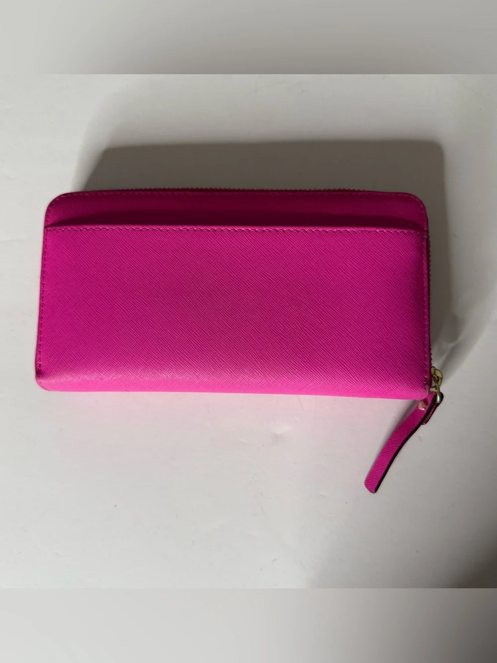Kate Spade  Vibrant Hot Pink Zip-Around Wallet